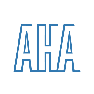 American Hospital Association logo Art Direction by: Bart Crosby, Crosby Associates